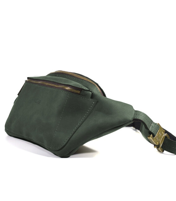 Сумка напоясна шкіряна зелена TARWA RE-3012-3md фото, картинка, изображение