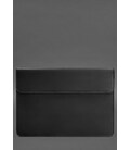 Кожаный чехол-конверт на магнитах для MacBook 15-16 дюйм Черный Crazy Horse картинка, изображение, фото