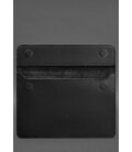 Кожаный чехол-конверт на магнитах для MacBook 15-16 дюйм Черный Crazy Horse картинка, изображение, фото