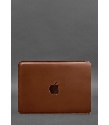 Кожаный чехол для MacBook 13 дюйм Светло-коричневый Crazy Horse картинка, изображение, фото