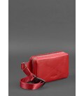 Кожаная женская поясная сумка Dropbag Mini красная картинка, изображение, фото