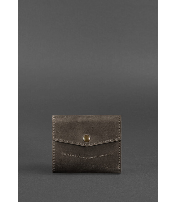 Кожаный кошелек 2.1 темно-коричневый Crazy Horse фото, картинка, изображение