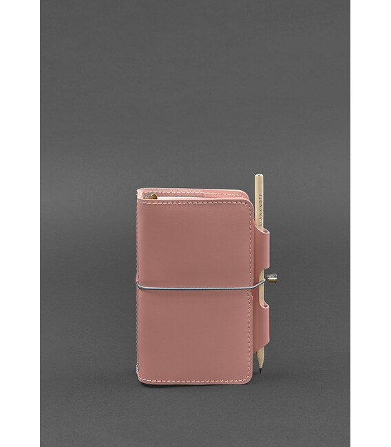 Кожаный блокнот (Софт-бук) 3.0 розовый фото, картинка, изображение