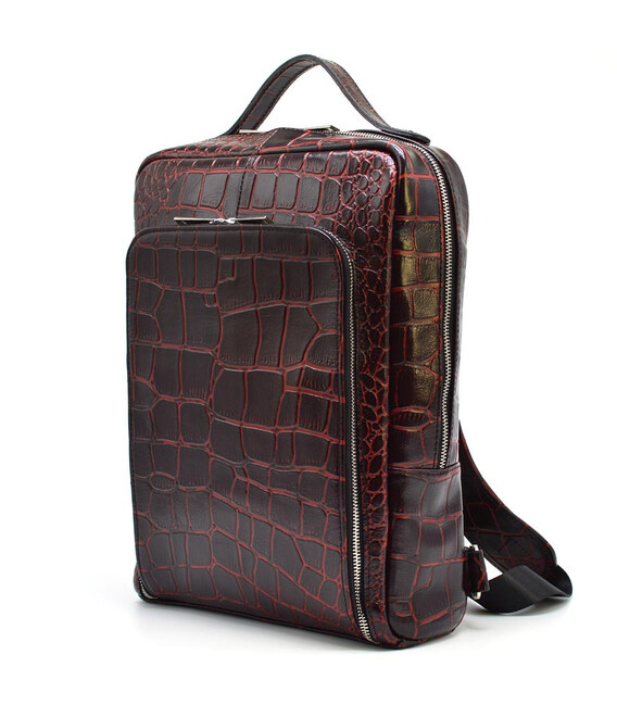 Шкіряний рюкзак для ноутбука під рептилію REP1-1239-4lx TARWA фото, картинка, изображение