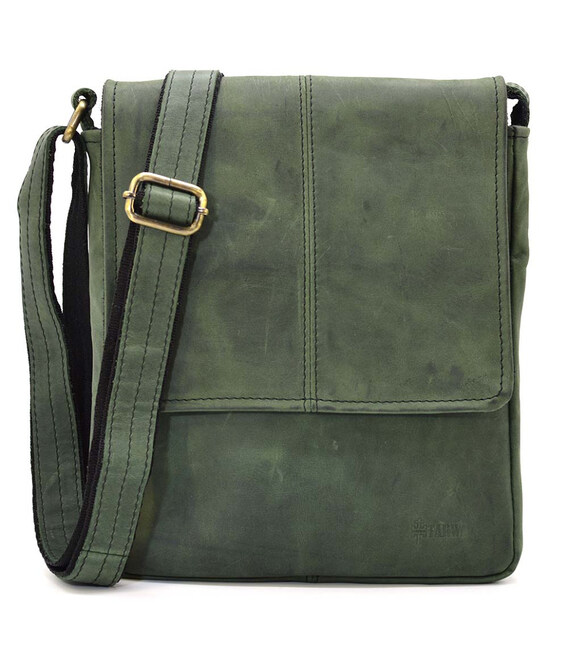 Чоловіча сумка через плече TARWA RE-1301-3md зелена фото, картинка, изображение