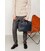 Кожаная деловая сумка Attache Briefcase синий фото, картинка, изображение