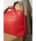 Кожаная деловая сумка Attache Briefcase красный флотар фото, картинка, изображение
