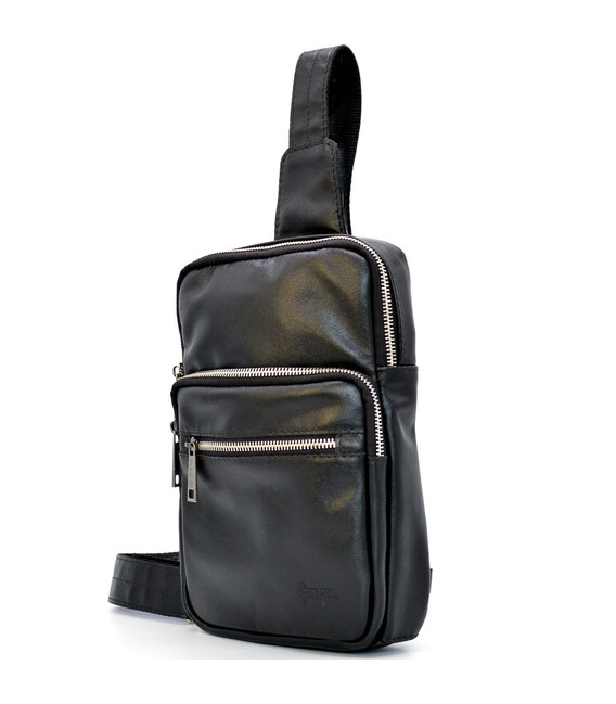 Шкіряний рюкзак слінг чоловічий на одну шлейку GA-0904-4lx TARWA фото, картинка, изображение
