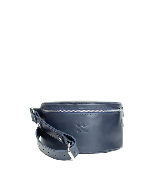 Шкіряна поясна сумка синя картинка, зображення, фото