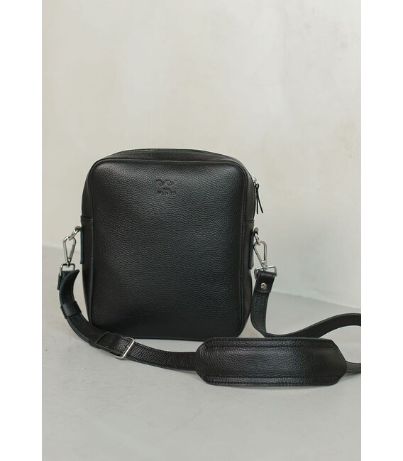 Кожаная сумка Challenger S черная флотар фото, картинка, изображение