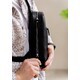 Чоловіча шкіряна сумка Chest bag чорна картинка, зображення, фото