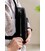 Мужская кожаная сумка Chest bag черная картинка, изображение, фото