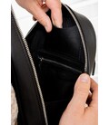 Мужская кожаная сумка Chest bag черная картинка, изображение, фото