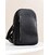 Мужская кожаная сумка Chest bag черная картинка, изображение, фото