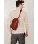 Мужская кожаная сумка Chest bag светло-коричневая фото, картинка, изображение