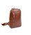 Чоловіча шкіряна сумка Chest bag світло-коричнева картинка, зображення, фото