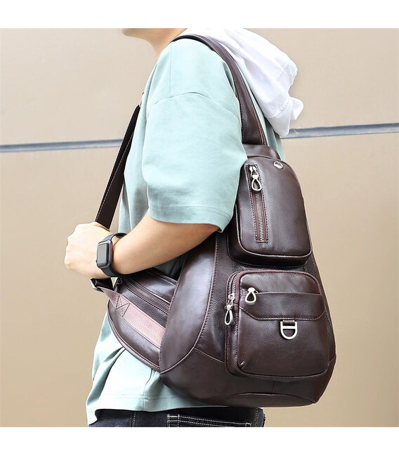 Великий рюкзак на одне плече сумка слінг John McDee 4025C фото, картинка, изображение