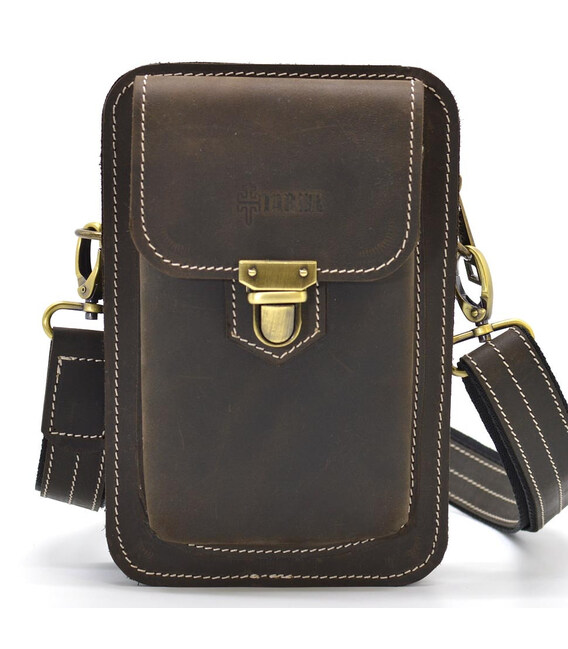 Сумка через плече, сумка напоясна TARWA RCw-0075 зі шкіри Crazy Horse фото, картинка, изображение