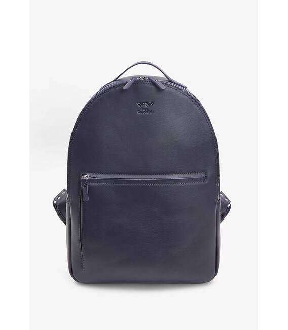 Кожаный рюкзак Groove L синий фото, картинка, изображение