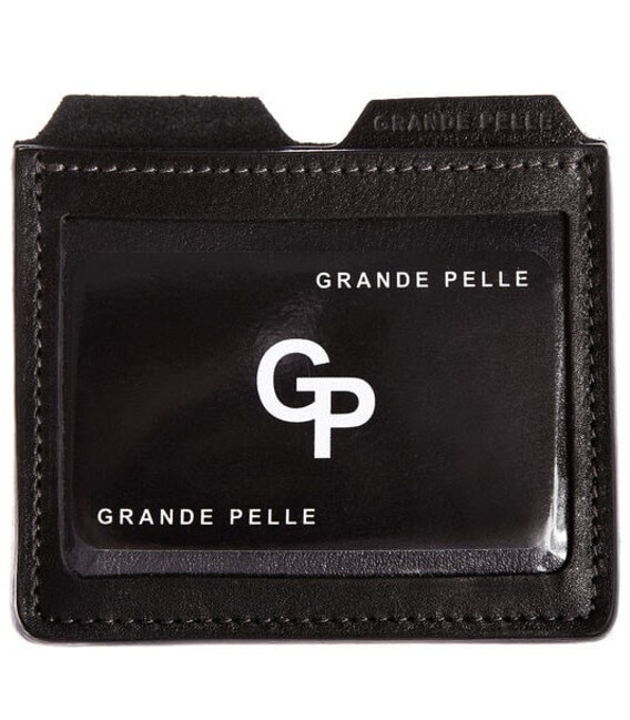 Кардхолдер Grande Pelle 307610 натуральна шкіра чорний колір фото, картинка, изображение