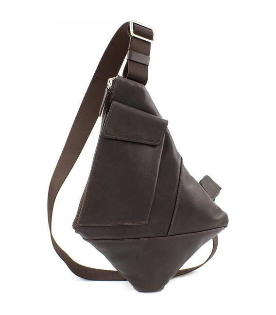 Чоловіча сумка нагрудна кобура Grande Pelle 721620, слінг фото, картинка, изображение
