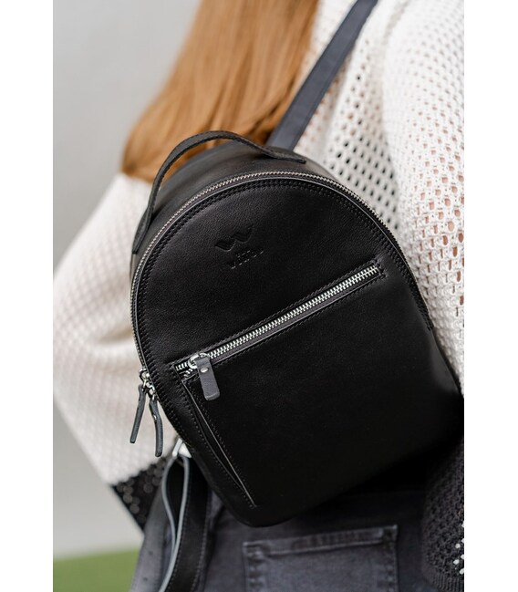 Кожаный рюкзак Groove S черный фото, картинка, изображение