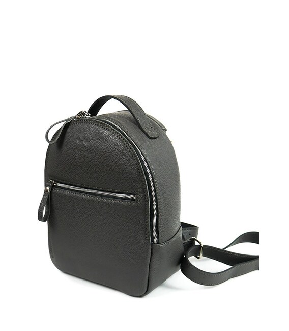 Кожаный рюкзак Groove S графитный фото, картинка, изображение