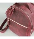 Кожаный рюкзак Groove S бордовый винтажный фото, картинка, изображение