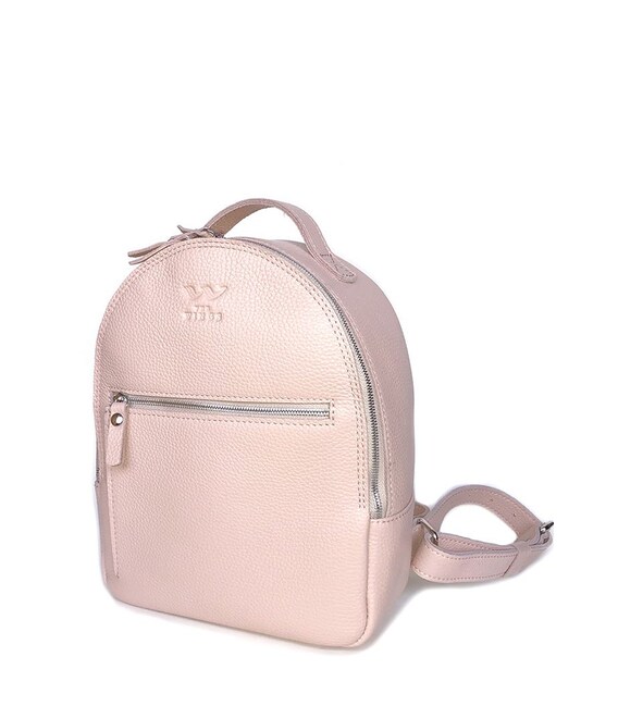 Кожаный рюкзак Groove S пудровый фото, картинка, изображение