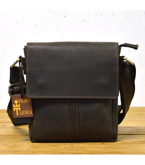 Шкіряна чоловіча сумка через плече коричнева TARWA RC-5447-4sa фото, картинка, изображение