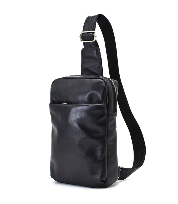 Шкіряний чоловічий слінг, косуха, рюкзак на одне плече GA-0205-3md TARWA картинка, зображення, фото