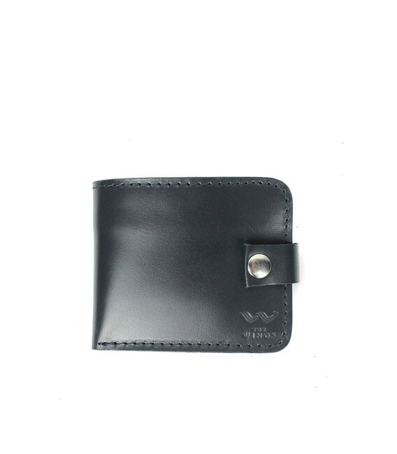 Кожаное портмоне Mini 2.0 синий фото, картинка, изображение