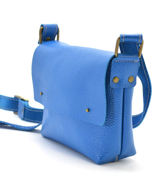 Невелика жіноча сумка через плече TARWA FK-8077-3md синя картинка, зображення, фото