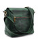 Сумка-планшет через плече зелена шкіряна RE-1309-3md TARWA фото, картинка, изображение