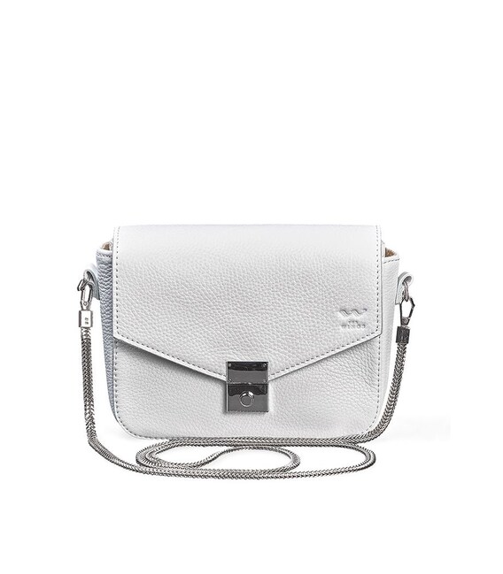 Женская кожаная сумочка Yoko белая флотар фото, картинка, изображение