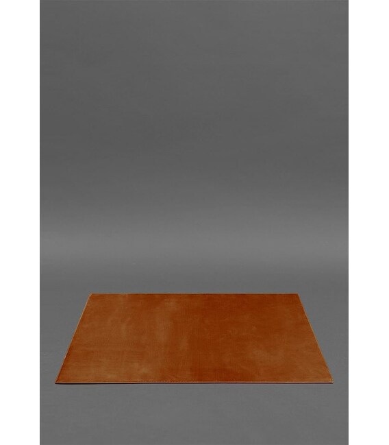 Накладка на стол руководителя - Кожаный бювар 1.0 Светло-коричневый Crazy Horse фото, картинка, изображение