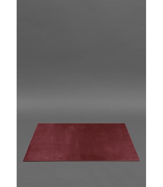 Накладка на стол руководителя - Кожаный бювар 1.0 Бордовый Crazy Horse фото, картинка, изображение