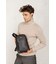 Кожаный мужской рюкзак (сумка-слинг) на одно плечо Chest Bag черный фото, картинка, изображение