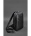 Кожаный мужской рюкзак (сумка-слинг) на одно плечо Chest Bag черный картинка, изображение, фото