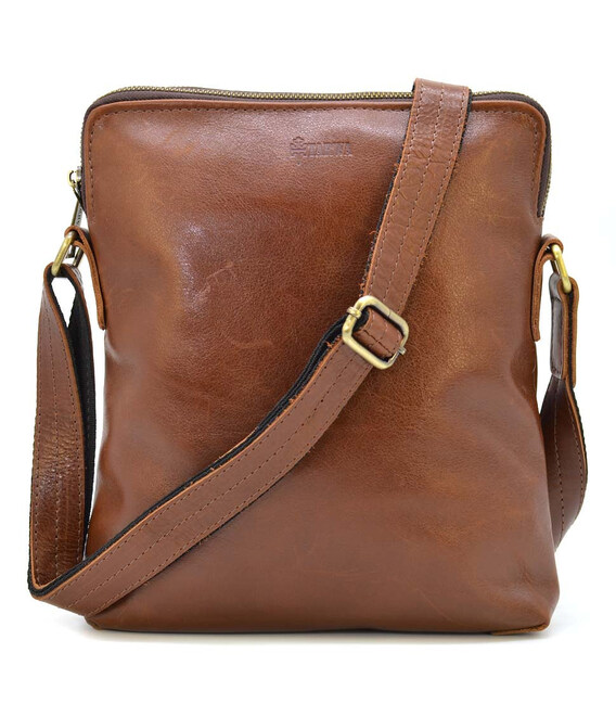 Чоловіча сумка через плече шкіряна руда GB-1048-3md TARWA фото, картинка, изображение