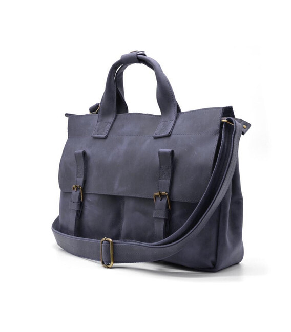 Чоловіча сумка для ноутубка та документів синя TARWA RK-7107-3md картинка, зображення, фото