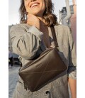 Шкіряна поясна сумка Dropbag Maxi темно-коричнева картинка, зображення, фото