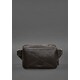 Шкіряна поясна сумка Dropbag Mini темно-коричнева картинка, зображення, фото