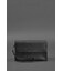 Шкіряний чоловічий клатч-барсетка 3.0 чорний краст картинка, зображення, фото
