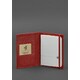 Кожаная обложка для паспорта 1.0 красная краст фото