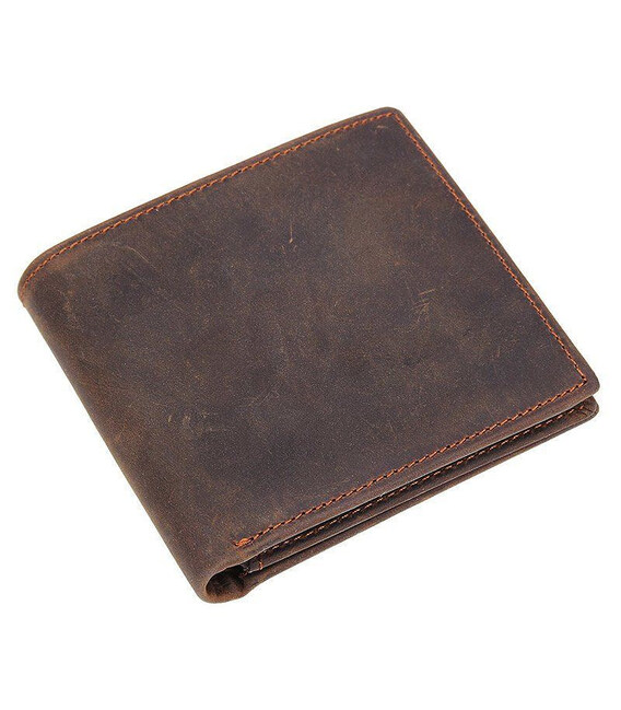 Гаманець горизонтальний в винтажной шкірі Vintage 14965 Коричневий фото, картинка, изображение