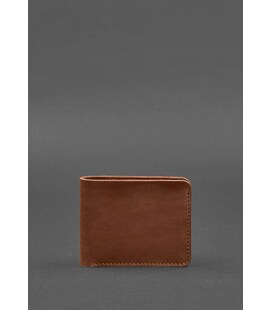 Чоловіче шкіряне портмоне 4.1 (4 кишені) світло-коричневе Crazy Horse картинка, зображення, фото