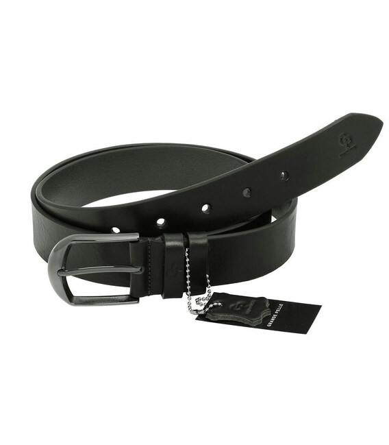 Шкіряний ремінь Labbro 330512800, чорний 35мм від GP фото, картинка, изображение