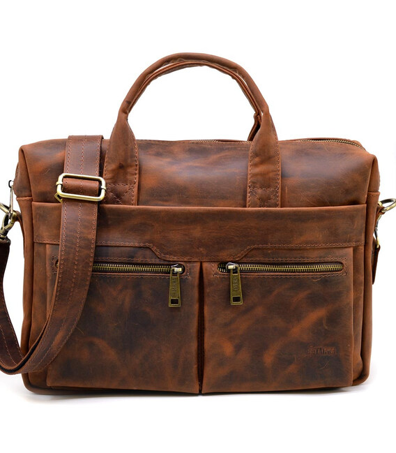 Вінтажна шкіряна чоловіча сумка RY-7122-3md TARWA картинка, зображення, фото