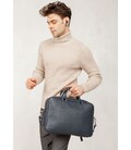 Кожаная деловая сумка Briefcase 2.0 синий Флотар фото, картинка, изображение
